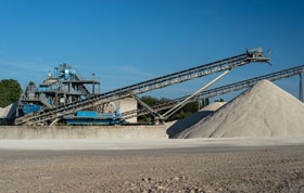 Sand and gravel conveyors.
