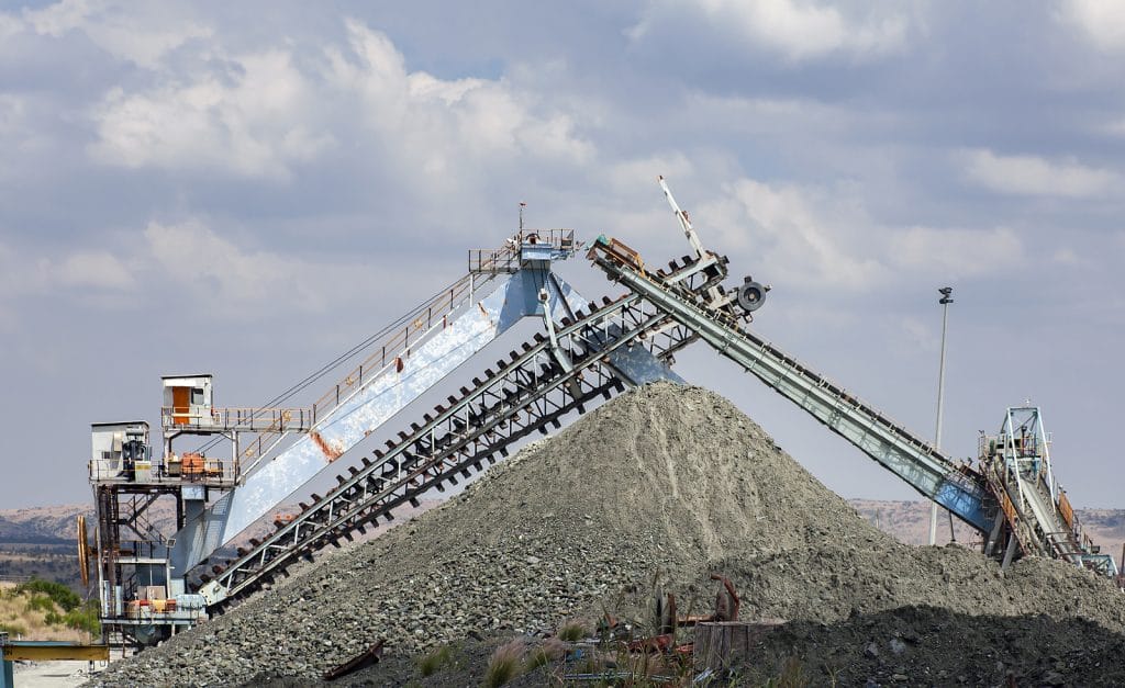 overland mining conveyor structure