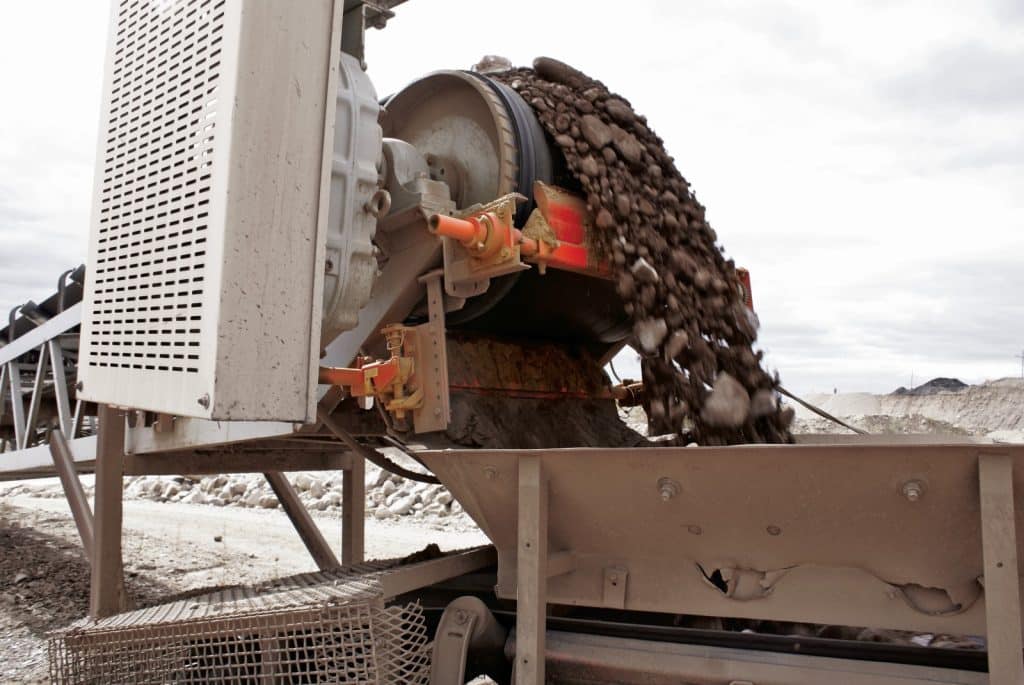 A Martin engineering belt scraper removes buildup on the conveyor belt and extends the life of the equipment.