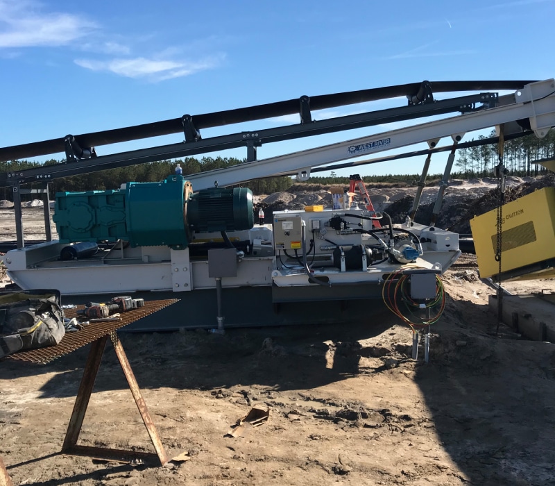 West River Conveyors designed a conveyor system for aggregate handling for Blue Water Industries.
