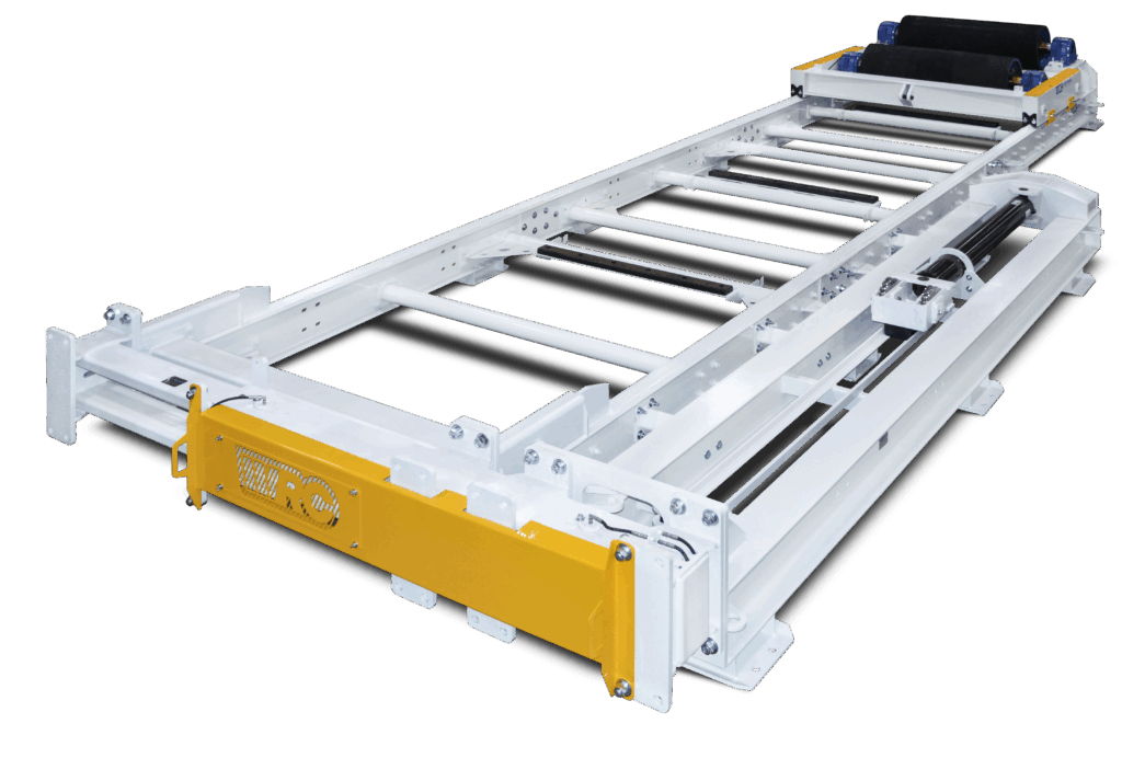  A hydraulic take-up unit built by West River Conveyors.
