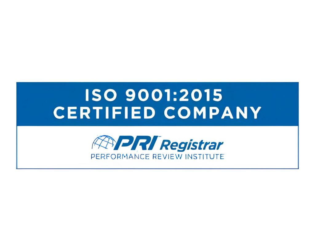 PRI ISO9001:2015 Certificate