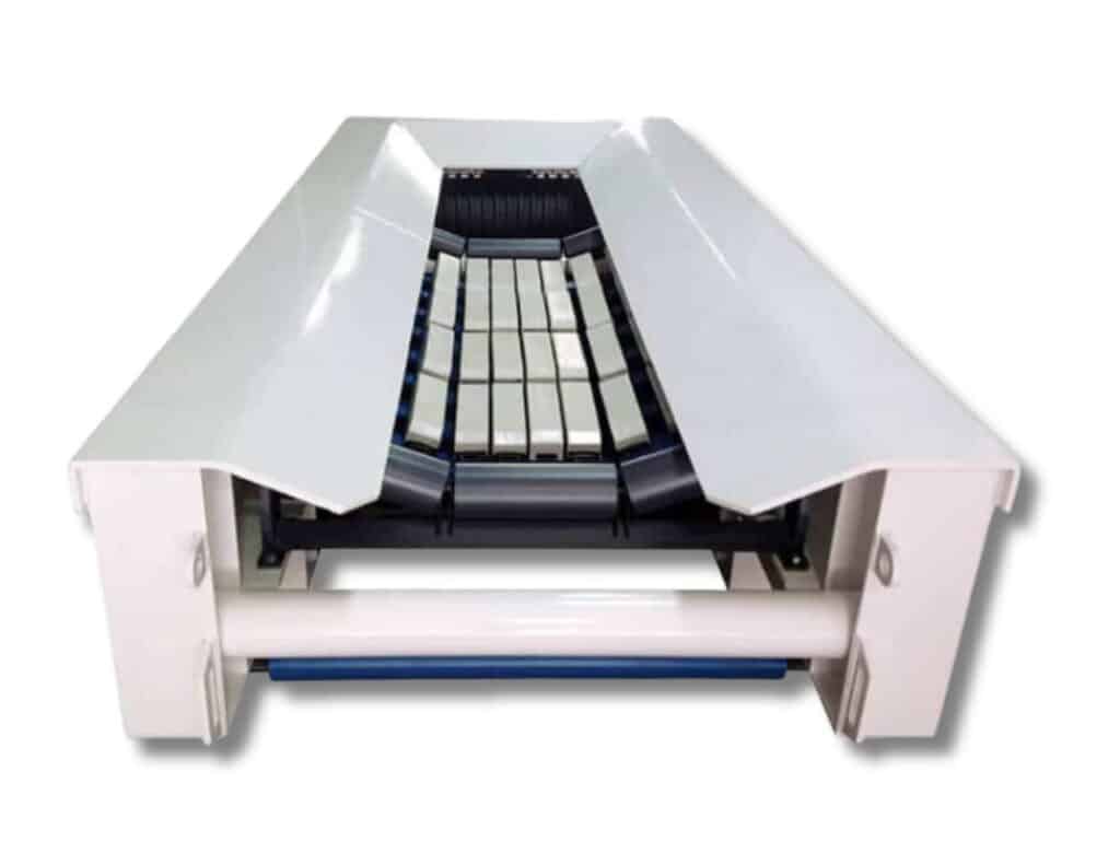 Impact bar tail sections with hinged lids